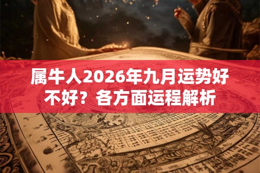 属牛人2026年九月运势好不好？各方面运程解析