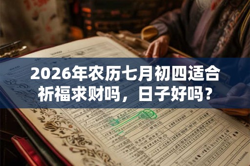 2026年农历七月初四适合祈福求财吗，日子好吗？