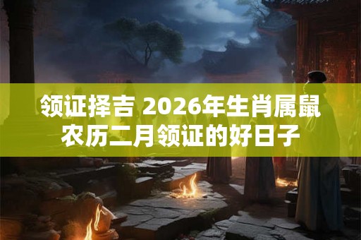领证择吉 2026年生肖属鼠农历二月领证的好日子