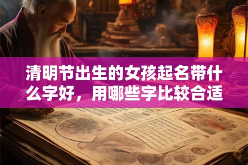 清明节出生的女孩起名带什么字好，用哪些字比较合适