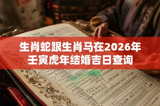 生肖蛇跟生肖马在2026年壬寅虎年结婚吉日查询