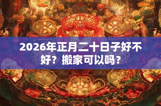 2026年正月二十日子好不好？搬家可以吗？