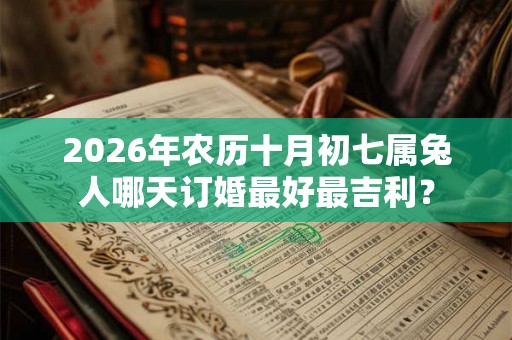 2026年农历十月初七属兔人哪天订婚最好最吉利？