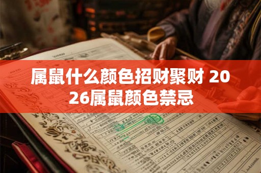 属鼠什么颜色招财聚财 2026属鼠颜色禁忌