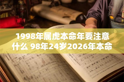 1998年属虎本命年要注意什么 98年24岁2026年本命年佩戴什么好