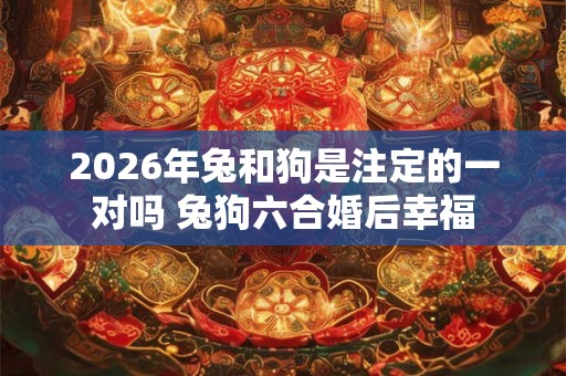 2026年兔和狗是注定的一对吗 兔狗六合婚后幸福 2026年兔和狗是注定的一对吗 兔狗六合婚后幸福