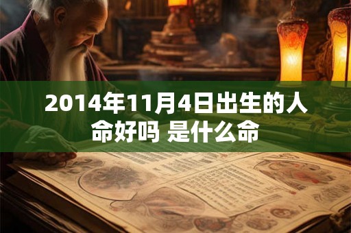 2014年11月4日出生的人命好吗 是什么命