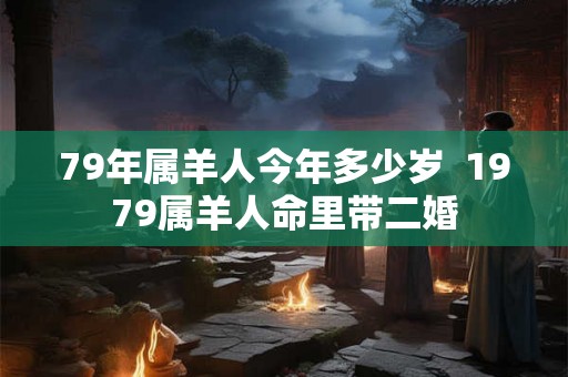 79年属羊人今年多少岁  1979属羊人命里带二婚