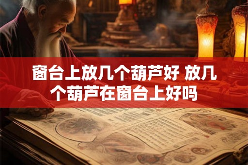 窗台上放几个葫芦好 放几个葫芦在窗台上好吗