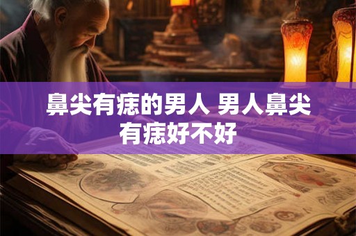 鼻尖有痣的男人 男人鼻尖有痣好不好