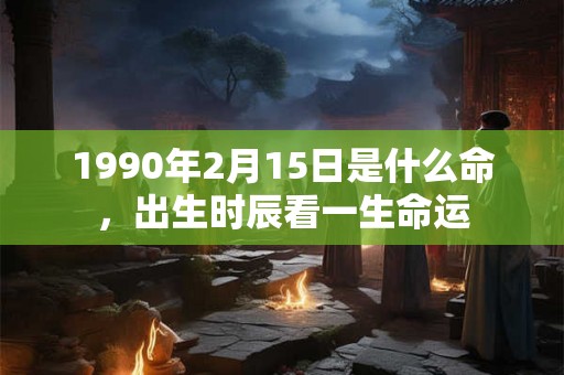 1990年2月15日是什么命，出生时辰看一生命运