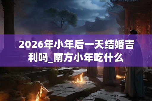 2026年小年后一天结婚吉利吗_南方小年吃什么