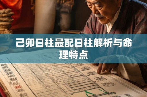 己卯日柱最配日柱解析与命理特点