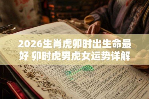 2026生肖虎卯时出生命最好 卯时虎男虎女运势详解