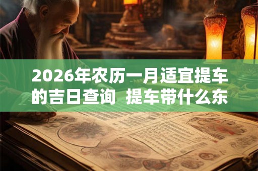 2026年农历一月适宜提车的吉日查询 提车带什么东西吉利 2026年农历一月适宜提车的吉日查询 提车带什么东西吉利
