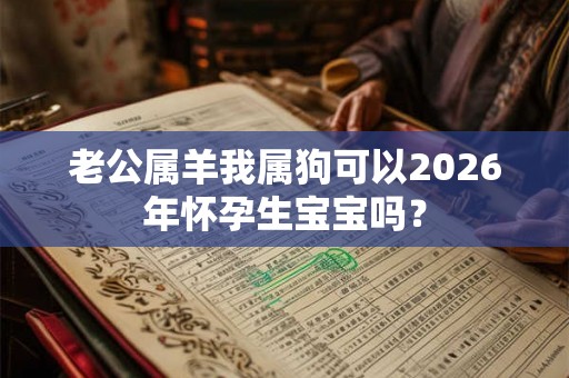 老公属羊我属狗可以2026年怀孕生宝宝吗？