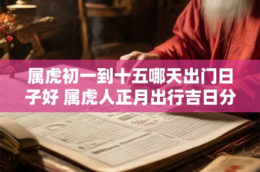 属虎初一到十五哪天出门日子好 属虎人正月出行吉日分析