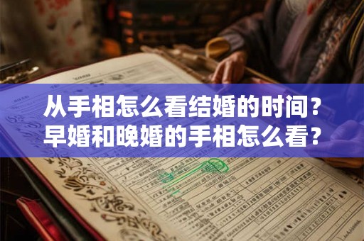 从手相怎么看结婚的时间？早婚和晚婚的手相怎么看？