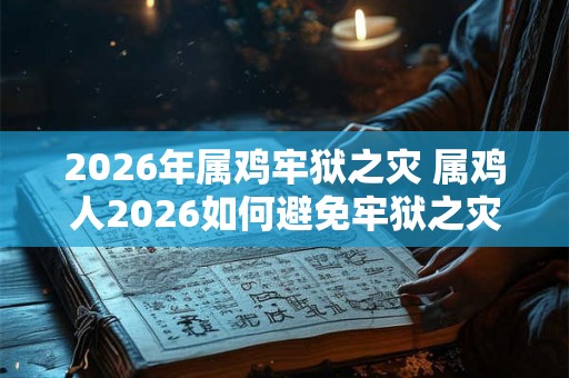 2026年属鸡牢狱之灾 属鸡人2026如何避免牢狱之灾