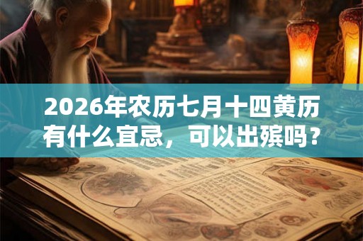 2026年农历七月十四黄历有什么宜忌，可以出殡吗？