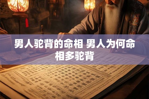 男人驼背的命相 男人为何命相多驼背
