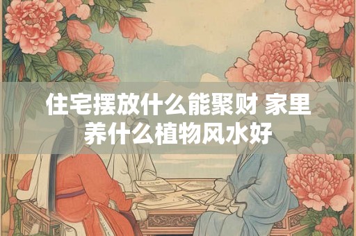 住宅摆放什么能聚财 家里养什么植物风水好