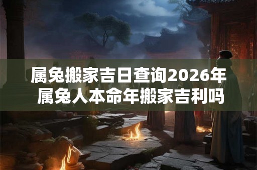 属兔搬家吉日查询2026年 属兔人本命年搬家吉利吗