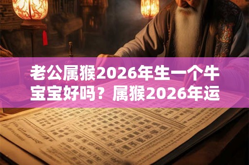 老公属猴2026年生一个牛宝宝好吗？属猴2026年运势及运程？