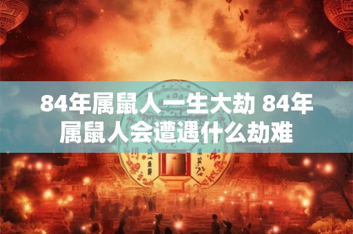 84年属鼠人一生大劫 84年属鼠人会遭遇什么劫难