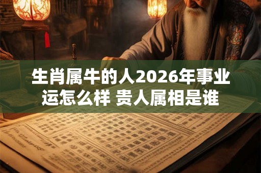 生肖属牛的人2026年事业运怎么样 贵人属相是谁