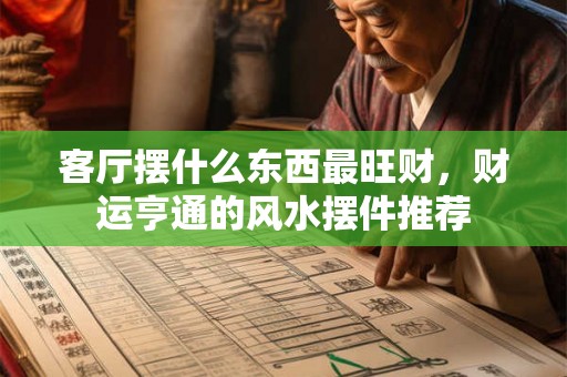 客厅摆什么东西最旺财，财运亨通的风水摆件推荐