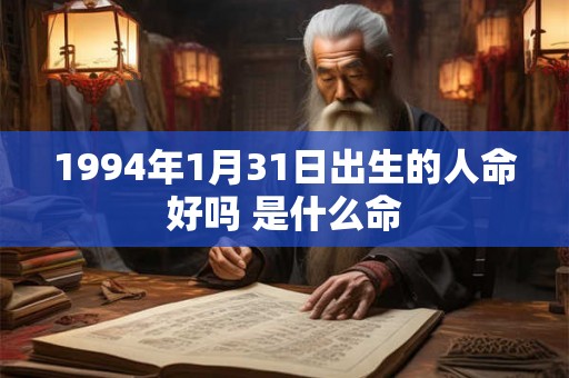 1994年1月31日出生的人命好吗 是什么命 1994年1月31日出生的人命好吗 是什么命