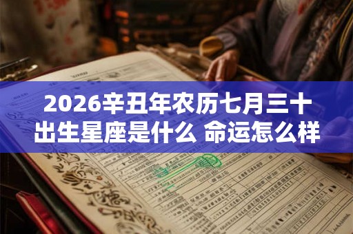 2026辛丑年农历七月三十出生星座是什么 命运怎么样