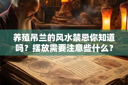 养殖吊兰的风水禁忌你知道吗？摆放需要注意些什么？