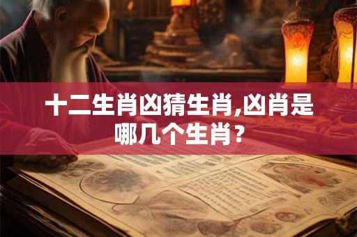 十二生肖凶猜生肖,凶肖是哪几个生肖？