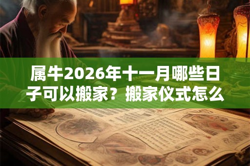 属牛2026年十一月哪些日子可以搬家？搬家仪式怎么做？