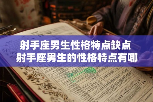 射手座男生性格特点缺点 射手座男生的性格特点有哪些缺点