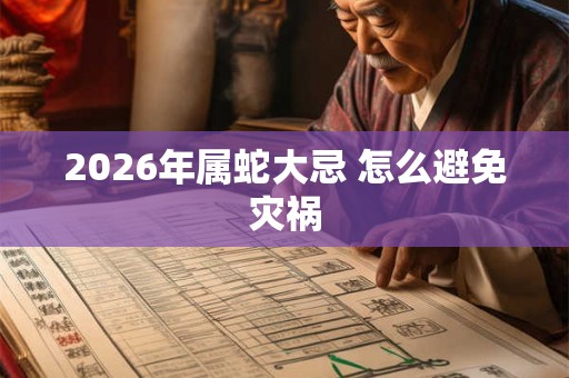 2026年属蛇大忌 怎么避免灾祸