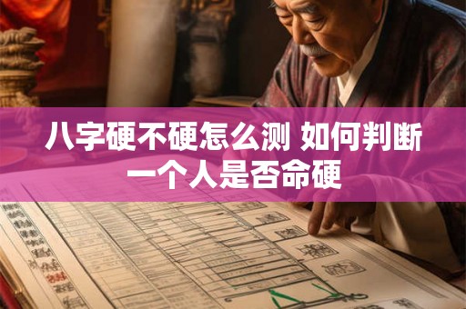 八字硬不硬怎么测 如何判断一个人是否命硬 八字硬不硬怎么测 如何判断一个人是否命硬