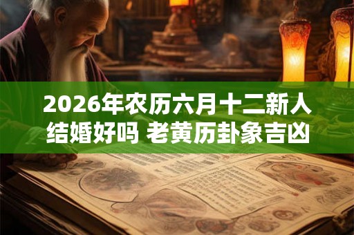 2026年农历六月十二新人结婚好吗 老黄历卦象吉凶