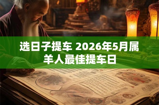 选日子提车 2026年5月属羊人最佳提车日