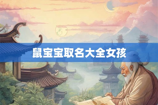 鼠宝宝取名大全女孩