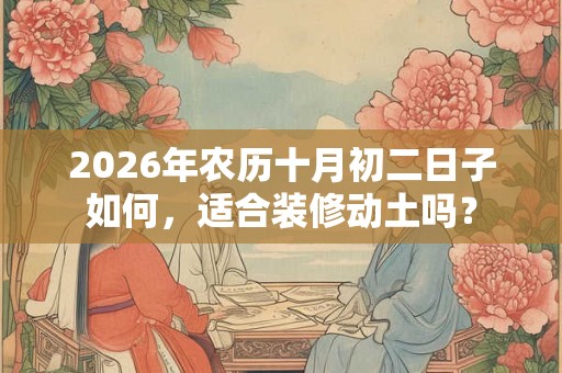 2026年农历十月初二日子如何，适合装修动土吗？