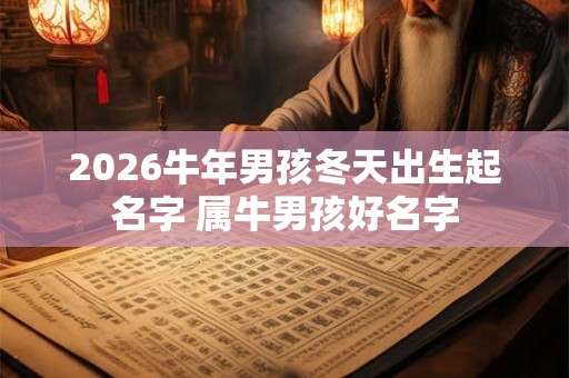 2026牛年男孩冬天出生起名字 属牛男孩好名字