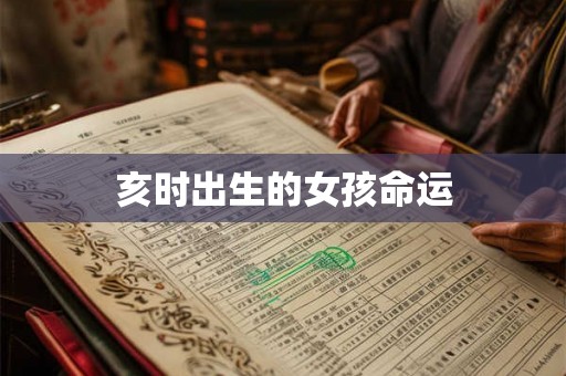 亥时出生的女孩命运