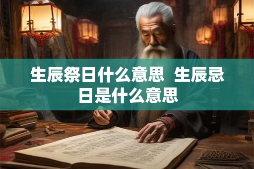 生辰祭日什么意思  生辰忌日是什么意思