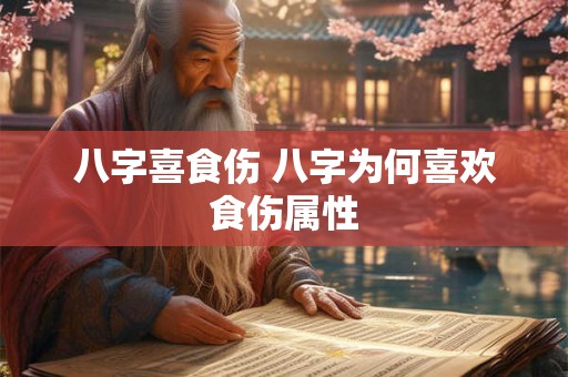 八字喜食伤 八字为何喜欢食伤属性