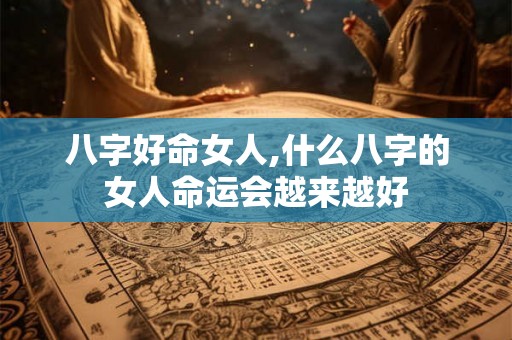 八字好命女人,什么八字的女人命运会越来越好 八字好命女人,什么八字的女人命运会越来越好