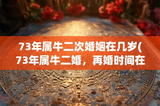 73年属牛二次婚姻在几岁(73年属牛二婚，再婚时间在哪？)