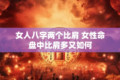 女人八字两个比肩 女性命盘中比肩多又如何